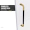 Anzzi Madam Series 76-in. x 48-in. Frameless Sliding Shower Door in Matte Black/Brushed Gold SD-AZ13-01MBBG - alternate 6